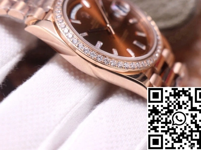 Factory Chocolate Diamond Rolex Dial Day-Date EW M228345RBR-0006 Color 0713